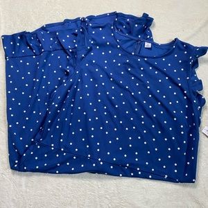 BLUE Old Navy Ruffle-Sleeve Ponte-Knit Sheath Dress for Women NEW